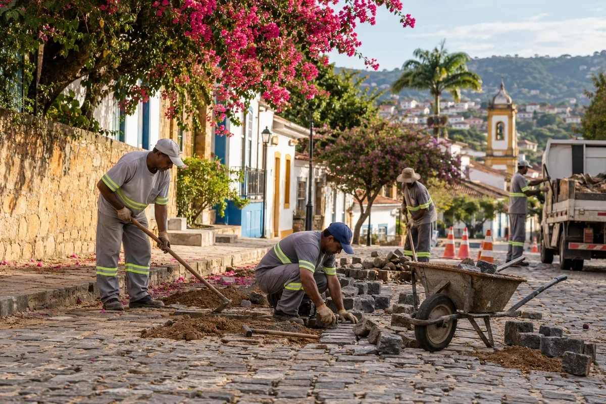 See the maintenance sequence for paving, drainage and safer crossings.